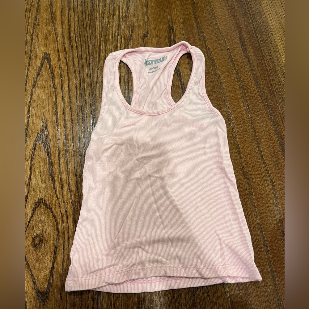 Katie J NYC Light Pink Racerback Tank